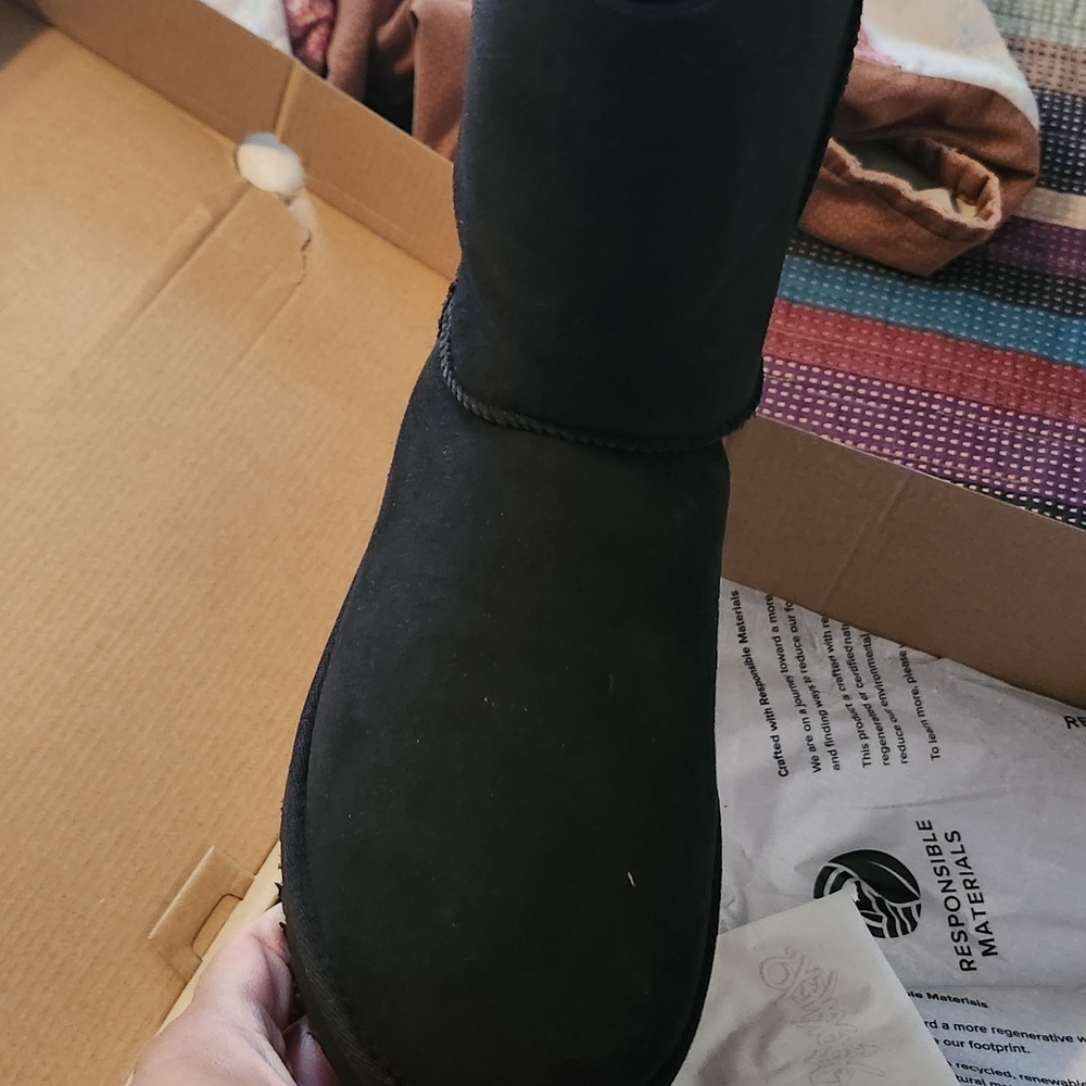 UGG Black Rubber Sole Boots